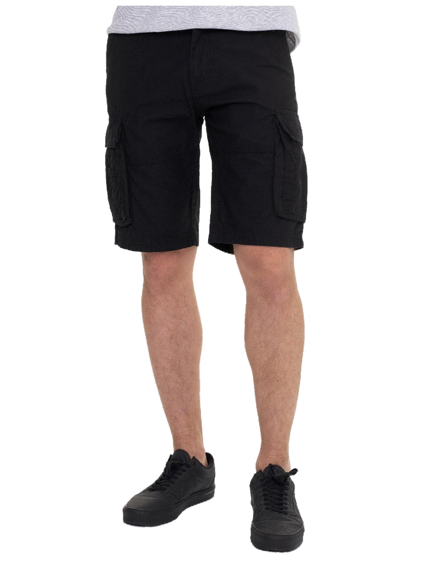 Vintage Industries Rowing Short Herren Schwarz 3XL, 100% Baumwolle