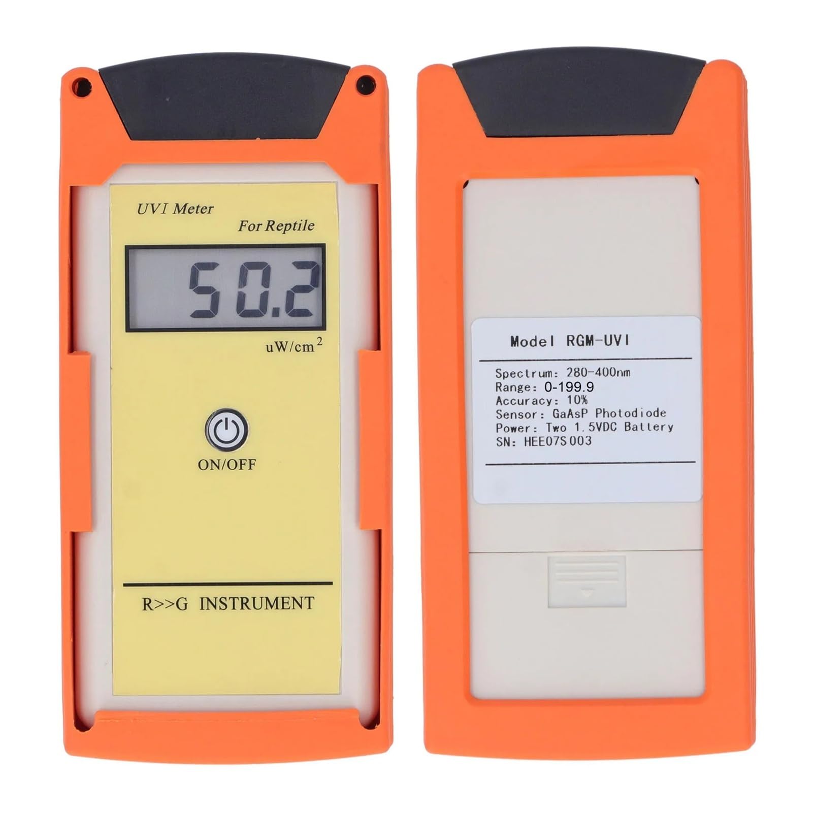 Medidor UVI Digital de Alta precisión con Pantalla LCD y Detector Ultravioleta Solar. Lectura fácil de Datos