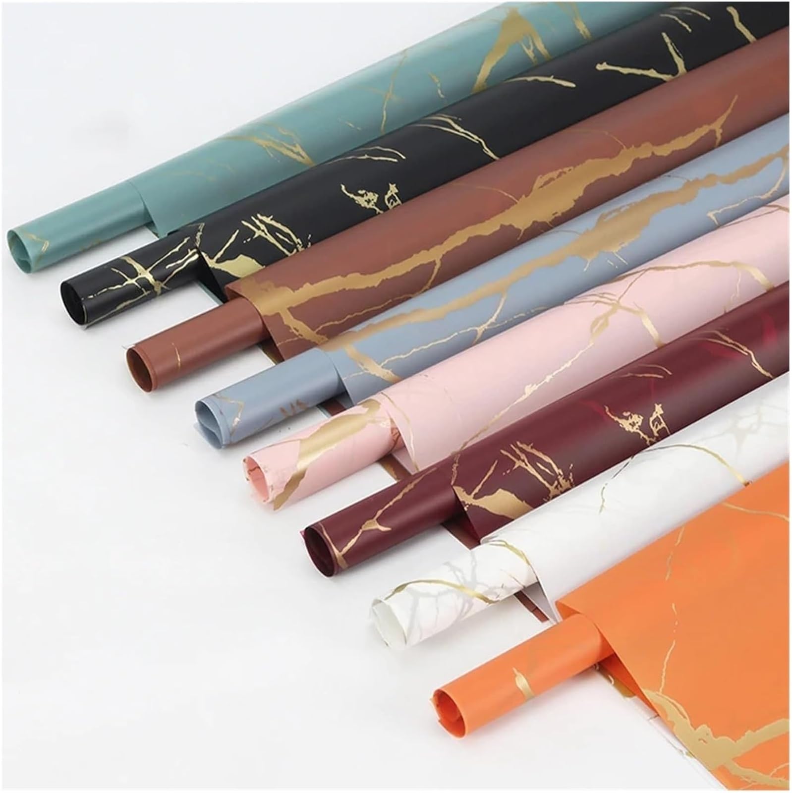 Papier do pakowania bukietów, 56 * 56 cm 20 sztuk DIY Craft Wedding Party Walentynki Bukiet Pudełko Materiały do ​​pakowania