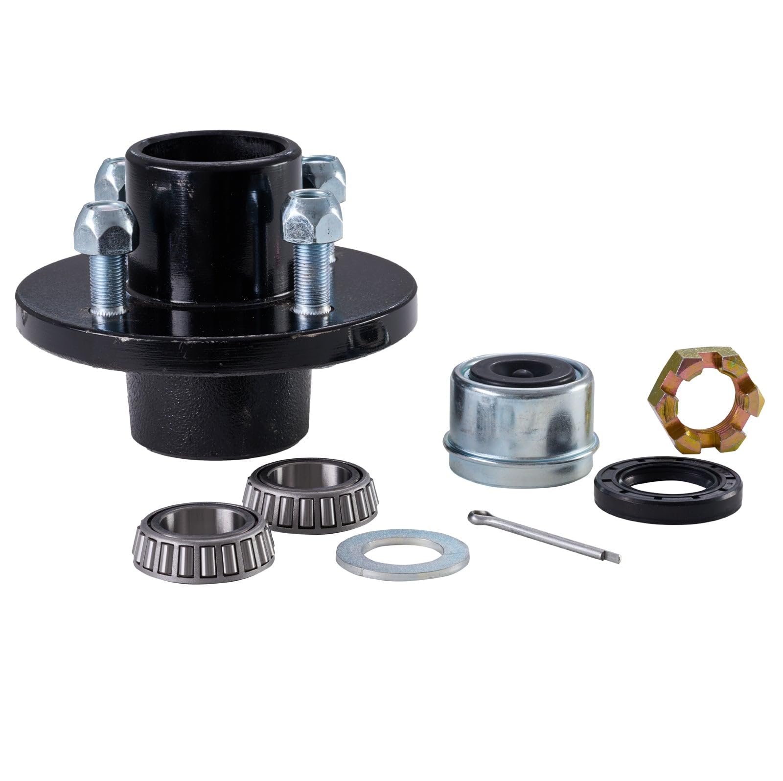 Trailer Hub Kit 4-bolt Hub With 1 Bearing Size For Sale Traler Hub 4 ...