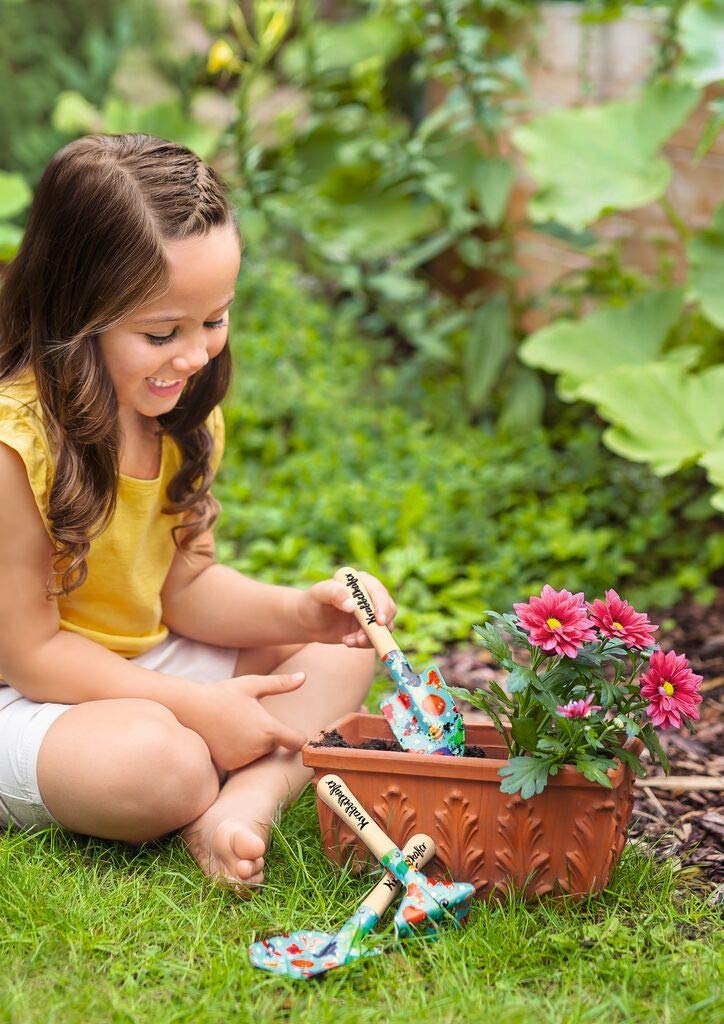 Moses. 16142 - Set di 3 Attrezzi da Giardino per Bambini, Paletta da Giardino, Vanga e rastrello, Multicolore