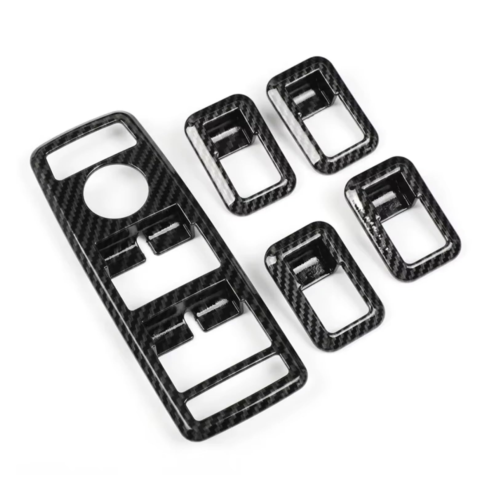 Interior Trim for Benz A B C E for GLE for GLA for CLA for GLK Class W176 W204 W212 W166 W218 5piece Car Window Lift Button Frame Stickers Cover Trim Sticker