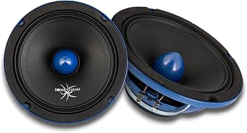 Soundstream SPM.654BN Pro Audio 6.5 Inch Midrange Car Speaker | High Performance SPL Speakers for Loud Sound | 500W Max 6.5 Car Door Speakers with Bullet Tweeter and Aluminum Basket - Pair