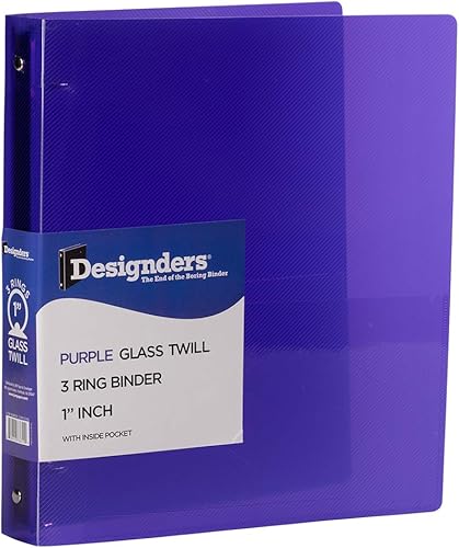 Miniatura 1 de JAM Paper Designders - Carpeta de 3 anillas de plástico... 1 pulgadas