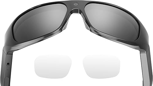 OhO - Lentes de cámara 4K Ultra HD, 32 GB de memoria incorporada, lentes inteligentes con lentes de sol UV400 para deportes al aire libre
