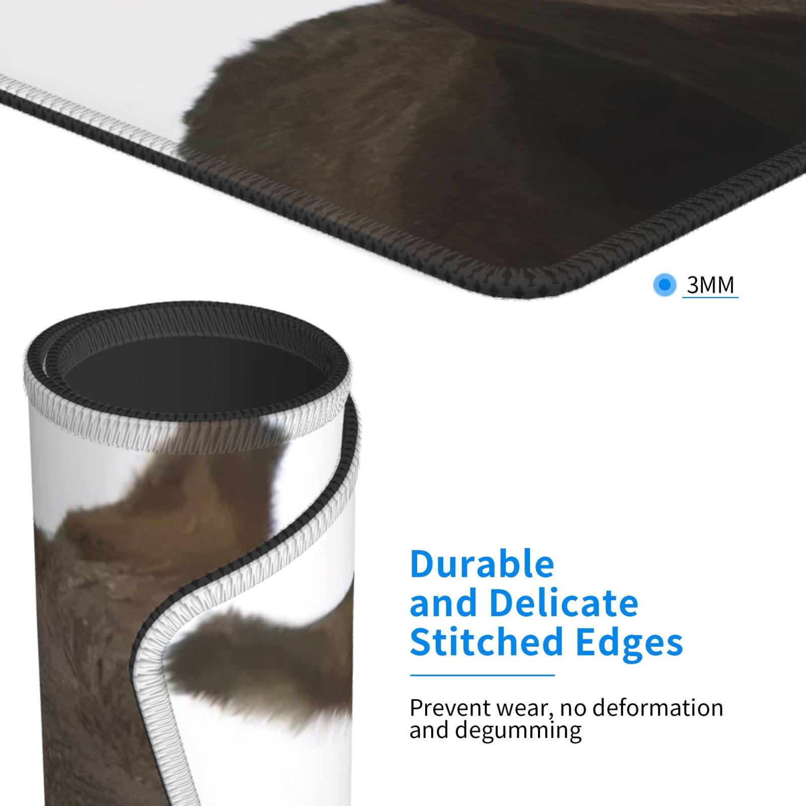 Sous-main De Bureau En Cuir 80 X 40 Cm Avec Rebord Complet - Sous-main