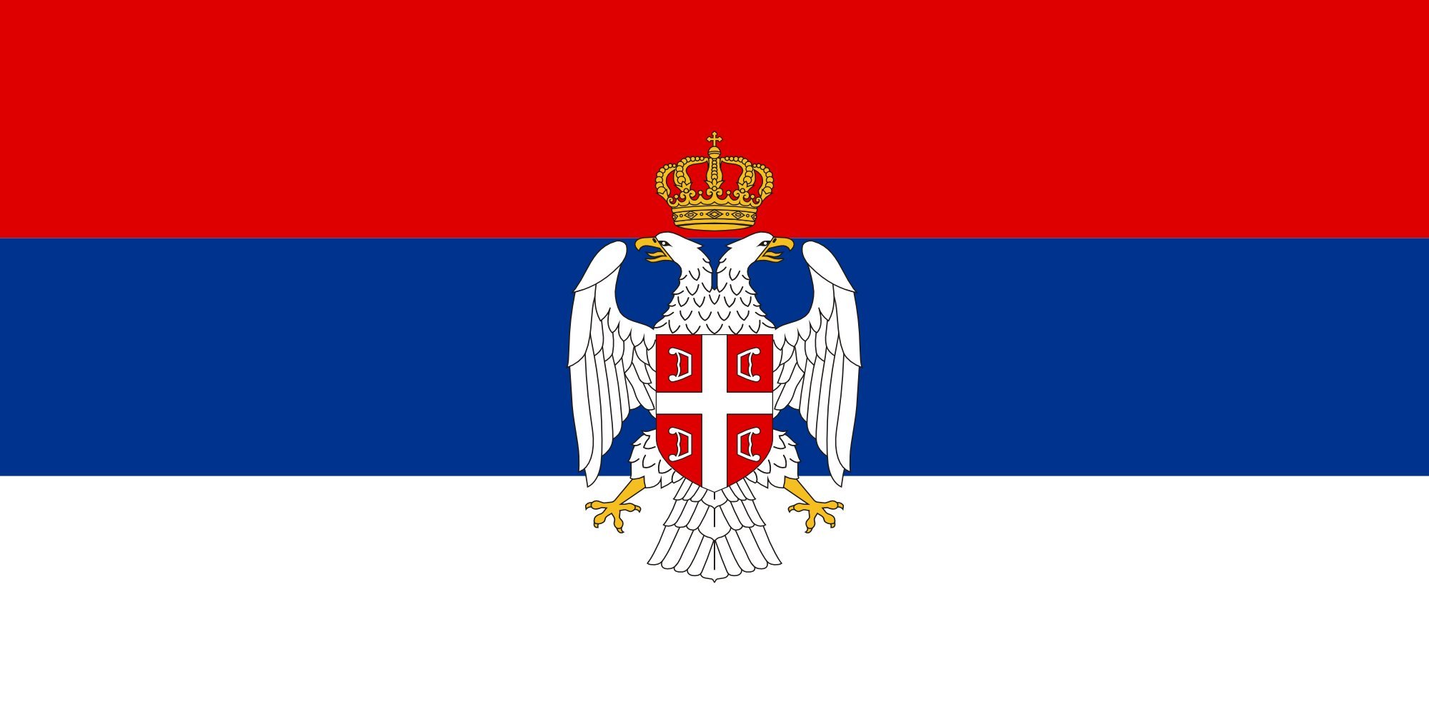 Drapeau Krajina serbe 1991 résistant aux intempéries pour mât de jardin