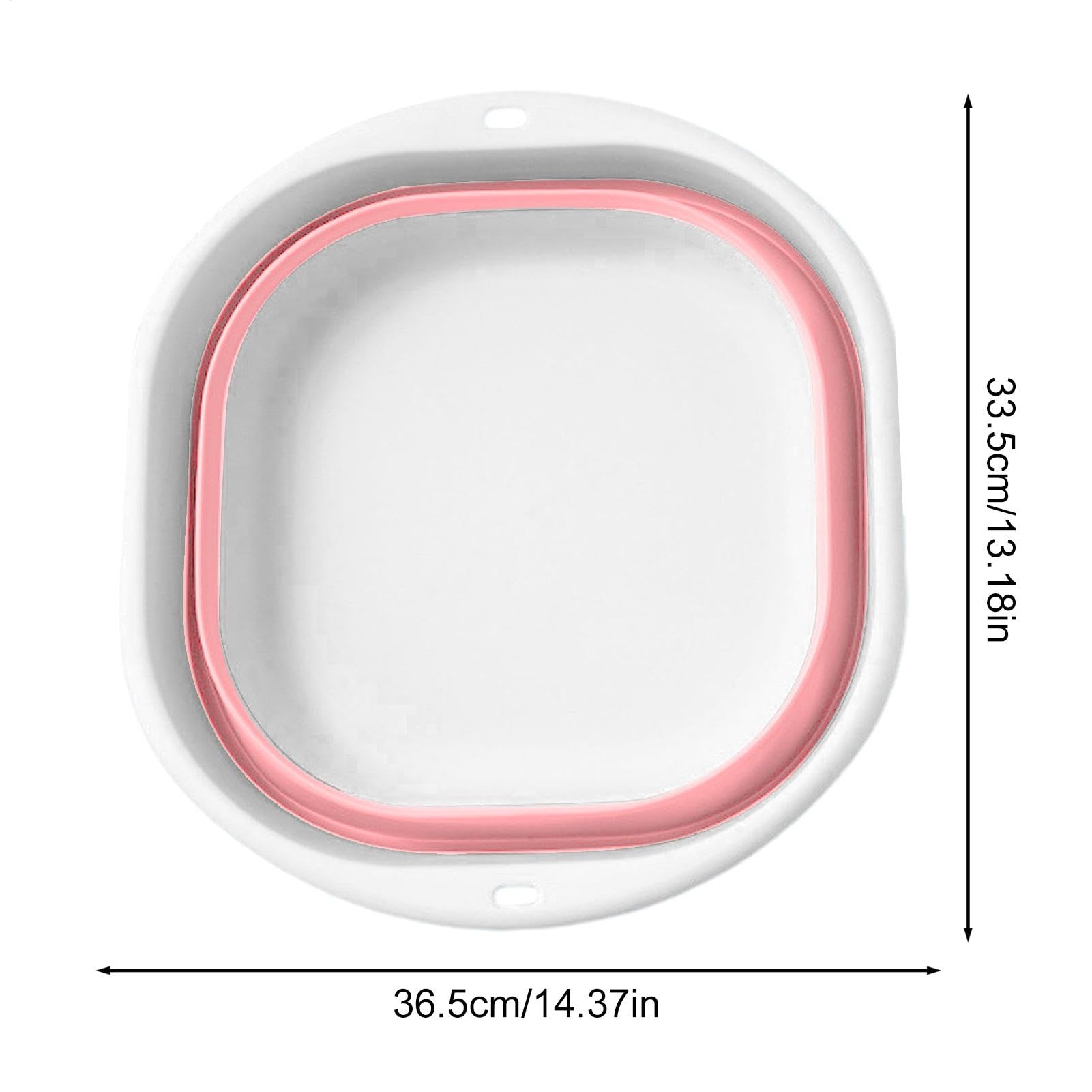 Foldable Foot Bath Basin For Soaking Feet 36.5x33.5cm Pedicure Foot Soak Tub Foldable Laundry Basket Ground Swimming Pools Footbath Bowl Tools For Kids Adults