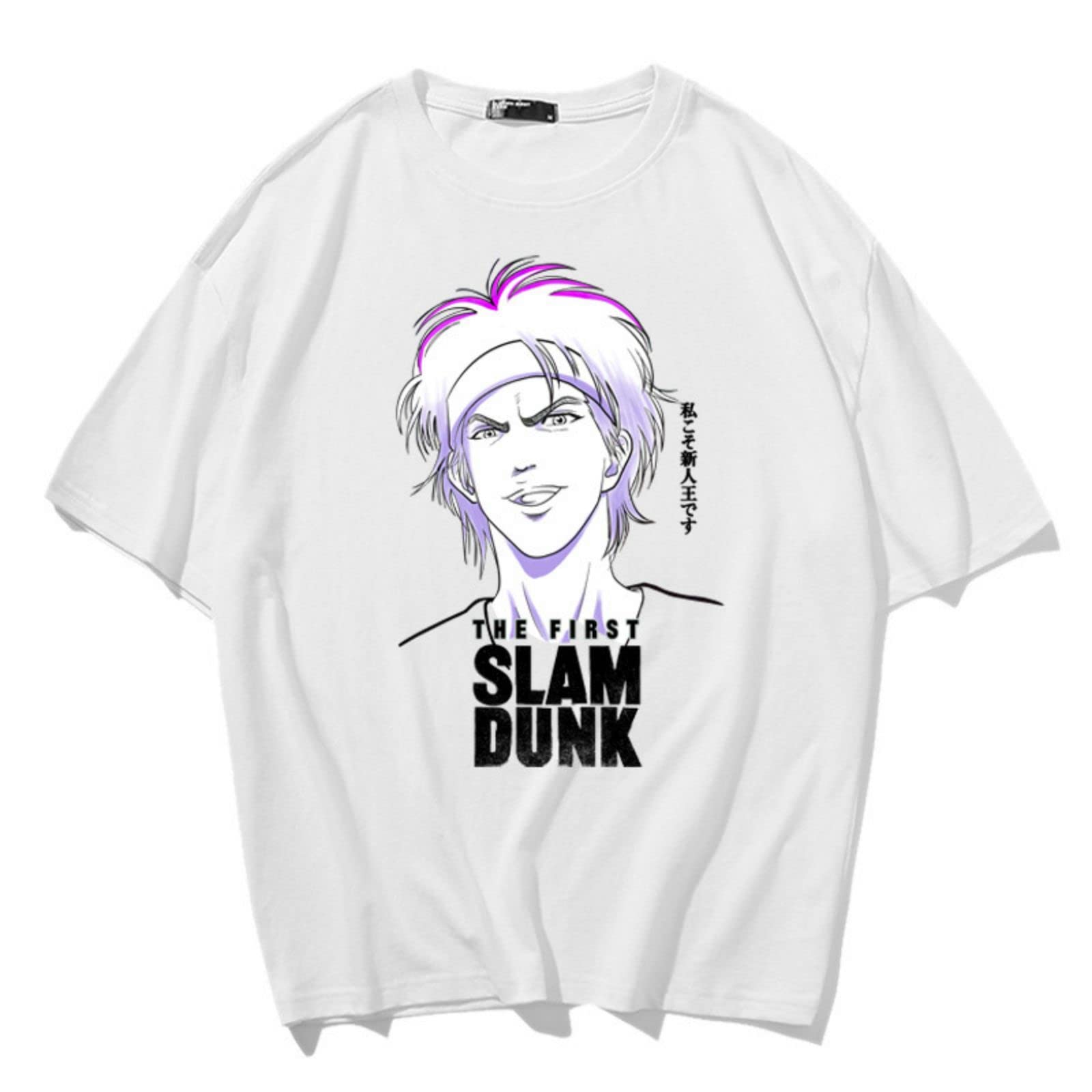 Amazon.co.jp: スラムダンクTシャツ 半袖 綿100% 白生地 メンズ