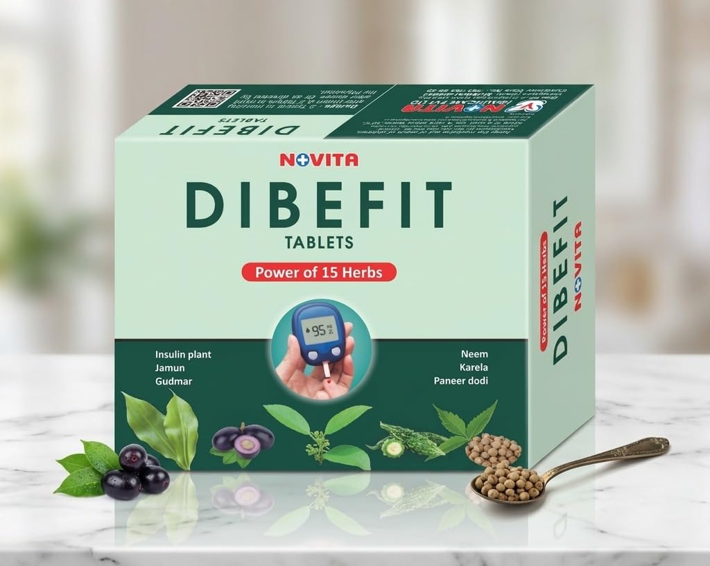 Dibefit Tablets 10 | Herbal Tablets with Insulin Plant, Karela, Jamun & Gudmar | Ayurvedic Herbal Supplement for Daily Wellness-picture-23