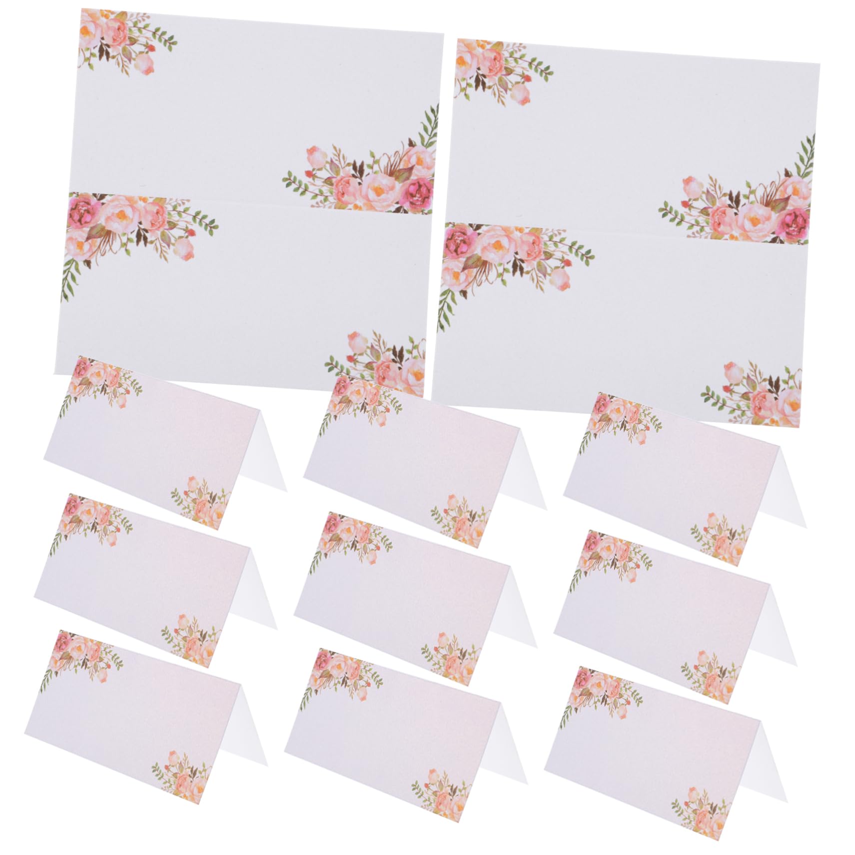 MAGICLULU 3 Sätze Tischkarten Zur Hochzeit Tischschilder Für Hochzeiten Tischkarten Mit Blumenmuster Namenskarten Für Den Tisch Hochzeitseinladungen Tischnummer Für 50 Stück * 3