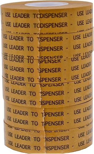 WOD Cinta ATG de uso general, 1/2 pulgada x 36 yardas (juego de 6 rollos) Cinta de transferencia adhesiva deslizante, rollos de repuesto adhesivo