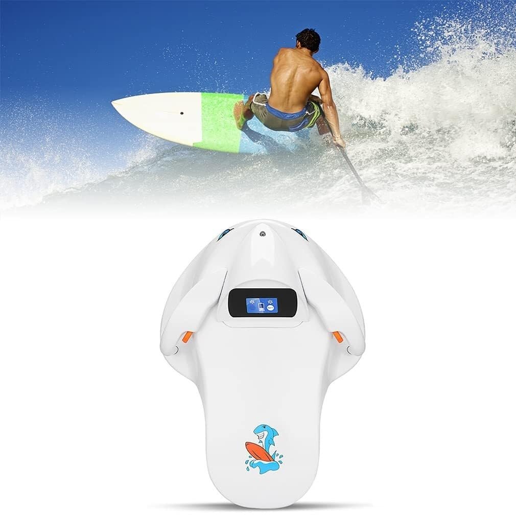CHIPEL Tabla de Surf eléctrica for Agua, Tabla de Surf de PVC de Dos Modos, Tabla de Remo eléctrica for natación en Agua for niños, hélice de Agua for natación, Surf, inmersiones Poco Profundas