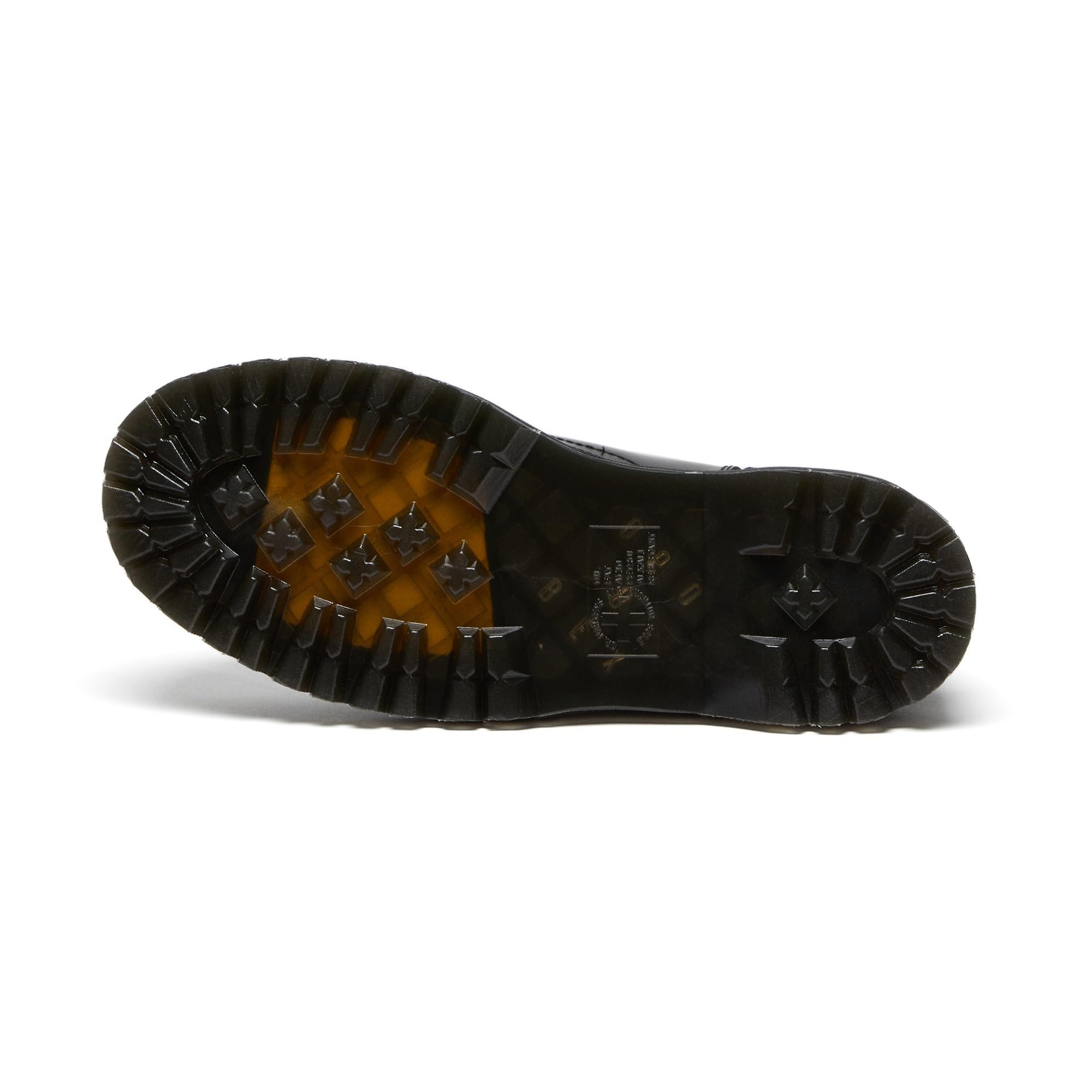 Dr. Martens JADON Scarpe Stringate Basse Brogue Unisex-Adulto, Nero (Black Polished), 39