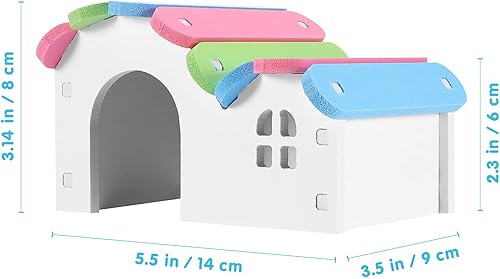Miniatura 2 de VILLCASE Cama de dormir cómoda para mascotas pequeñas diseño ligero hábitat suave para hámsters gatitos