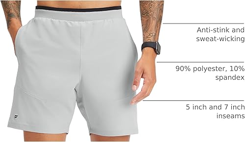 Miniatura 4 de Fabletics The Fundamental Short II para hombre (con forro), ejercicio, correr, entrenamiento, gimnasio, yoga, ultra ligero