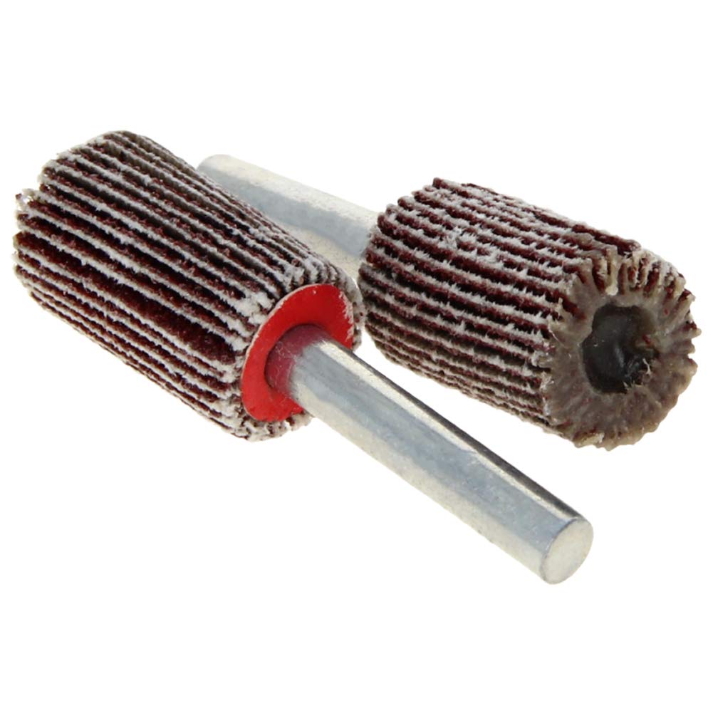 Utoolmart Shank Mounted Flap Wheels With Mandrel With 16Mm Grinding Head Abrasive Sanding Wheel Polishing Buffing Rotary Accessories Kit Used For Grinding 2Pcs