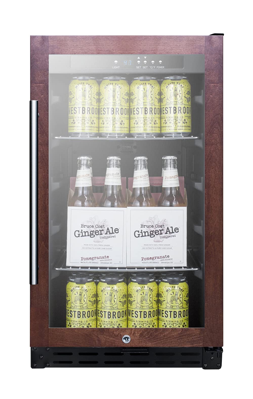 Summit Appliance SCR1841BPNRADA 18" Wide Built-in Beverage Center, Stainless Steel Panel-Ready Door Trim (Panel Not Included), ADA Compliant, 2.7 cu.ft Capacity, Digital Thermostat, Automatic Defrost on Fridge.com