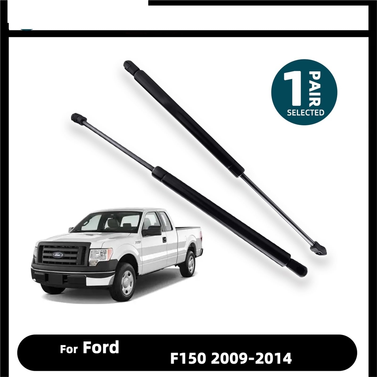 Amortyzator gazowy sprężyna gazowa Podpora amortyzatora pasuje do Forda F150 2009-2014 OE 6484 9L3Z16C826A 9L3Z-16C826-A, podpora podnośnika maski przedniej, sprężyny gazowe
