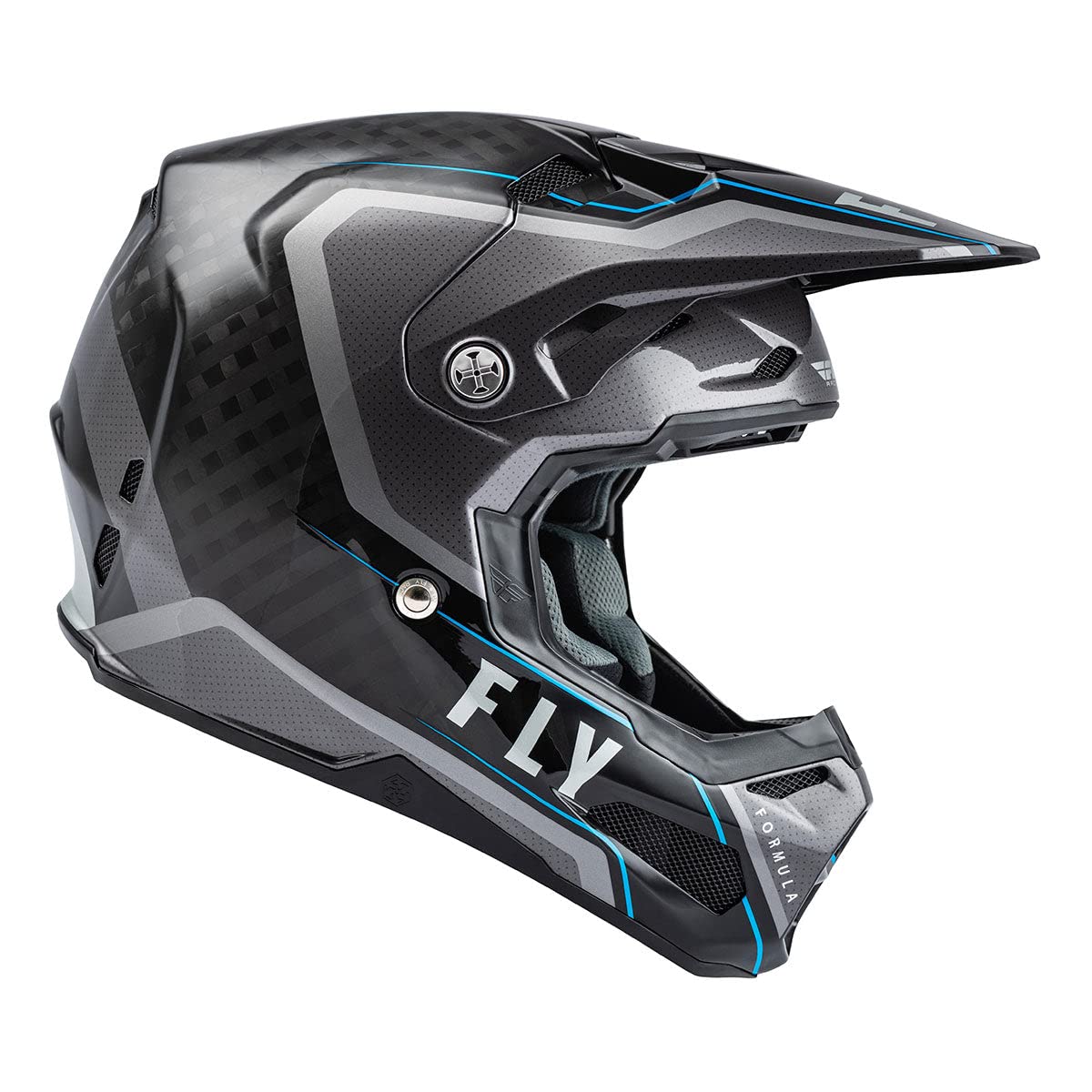 Fly Racing 2022 Adult Formula Carbon Axon Helmet (Black/Red/Khaki, XX-Large)