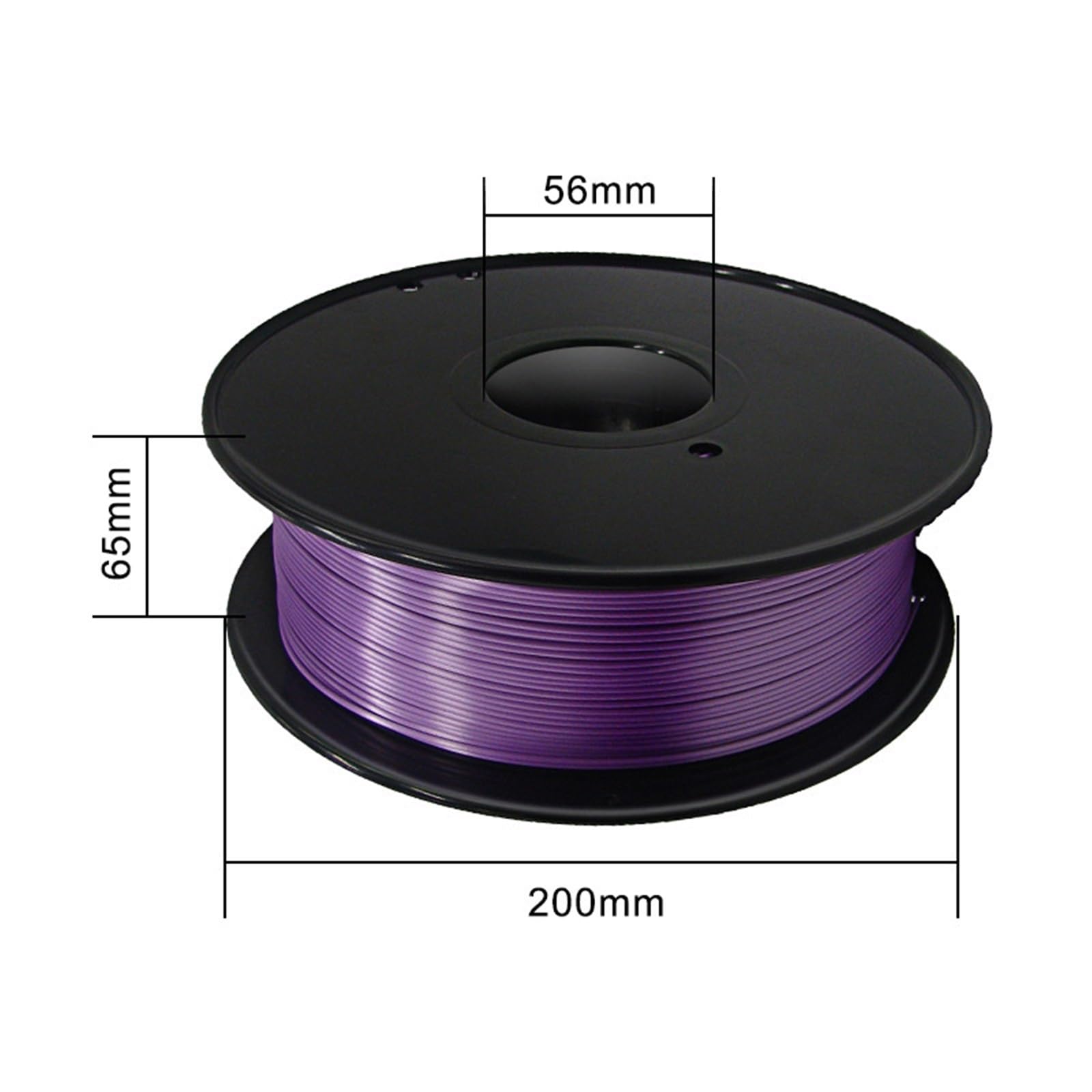 Filament pour imprimante 3D PLA transparent, Filament de soie multicolore 1,75 mm, bobine de 1 kg, précision dimensionnelle de +/- 0,02 mm.(Green)
