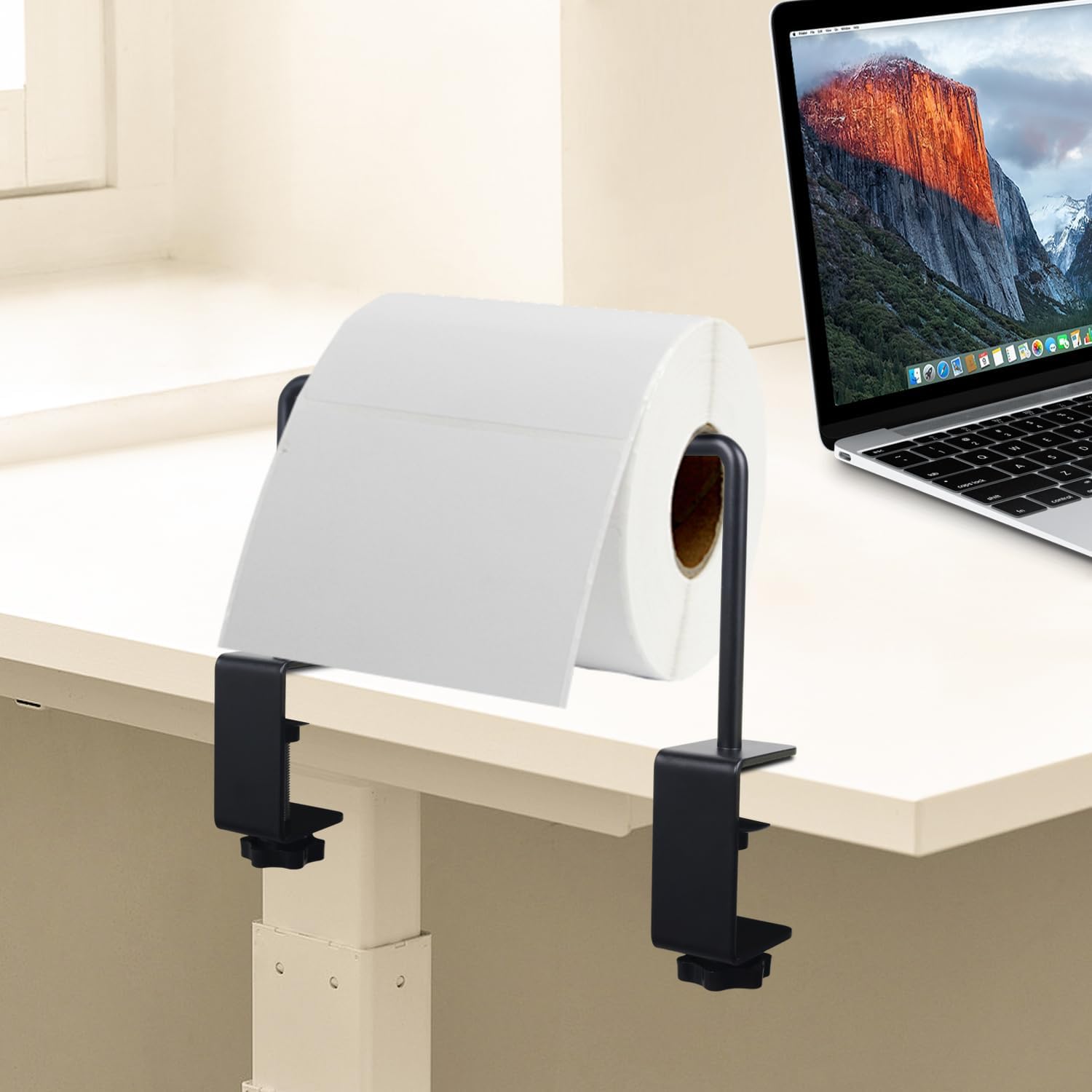 3 Set Craft Paper Roll Holder Tabletop Dispenser Suitable for Any Table from 0-1.8” and Roll of Paper Up to 7” Thick Dispenser Suitable for Painting or Craft Packaging