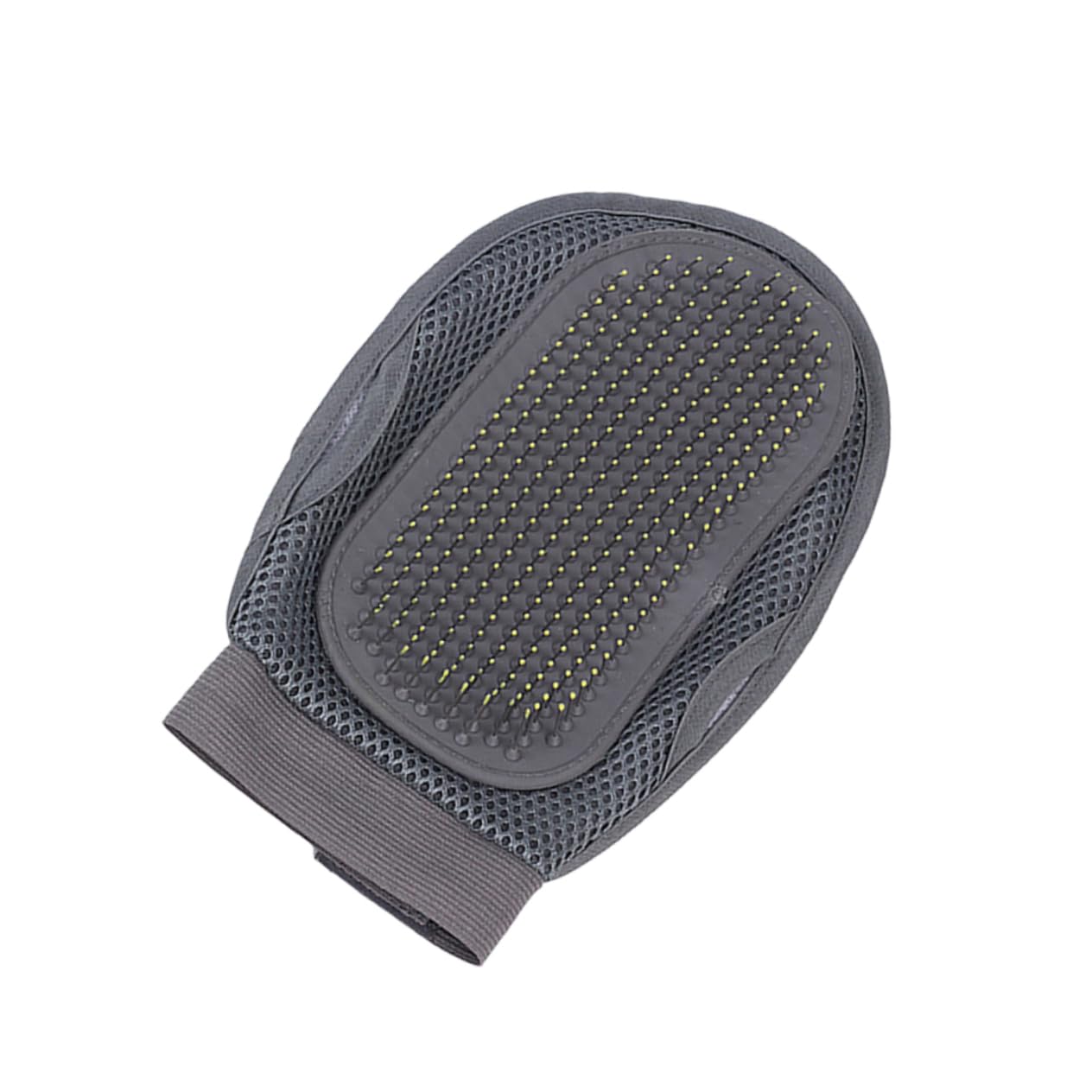 Abaodam 1Pair Pet Grooming Massage Glove for Cats Dogs Gentle Deshedding Brush with Efficient Hair Removal Dual Sided Grooming Mitt for Bathing and Shedding Control Grey