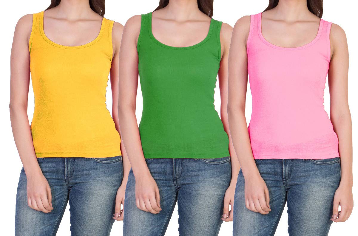 paras Women's & Girl's Cotton & Lycra Camisole (Pack of 3)-picture-46