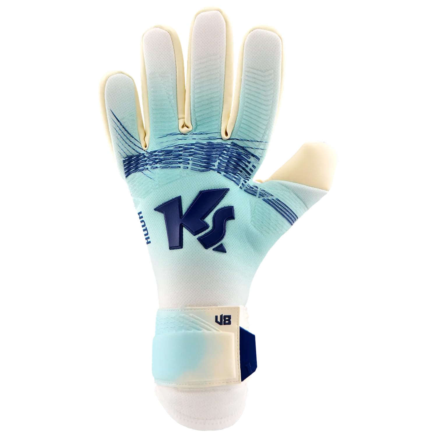 KEEPERsport Guanti da portiere Varan8 Champ NC Aqua per adulti, guanti da calcio, unisex, 4 mm, Aqua Claw, ottimizzati per condizioni atmosferiche bagnate, diverse misure