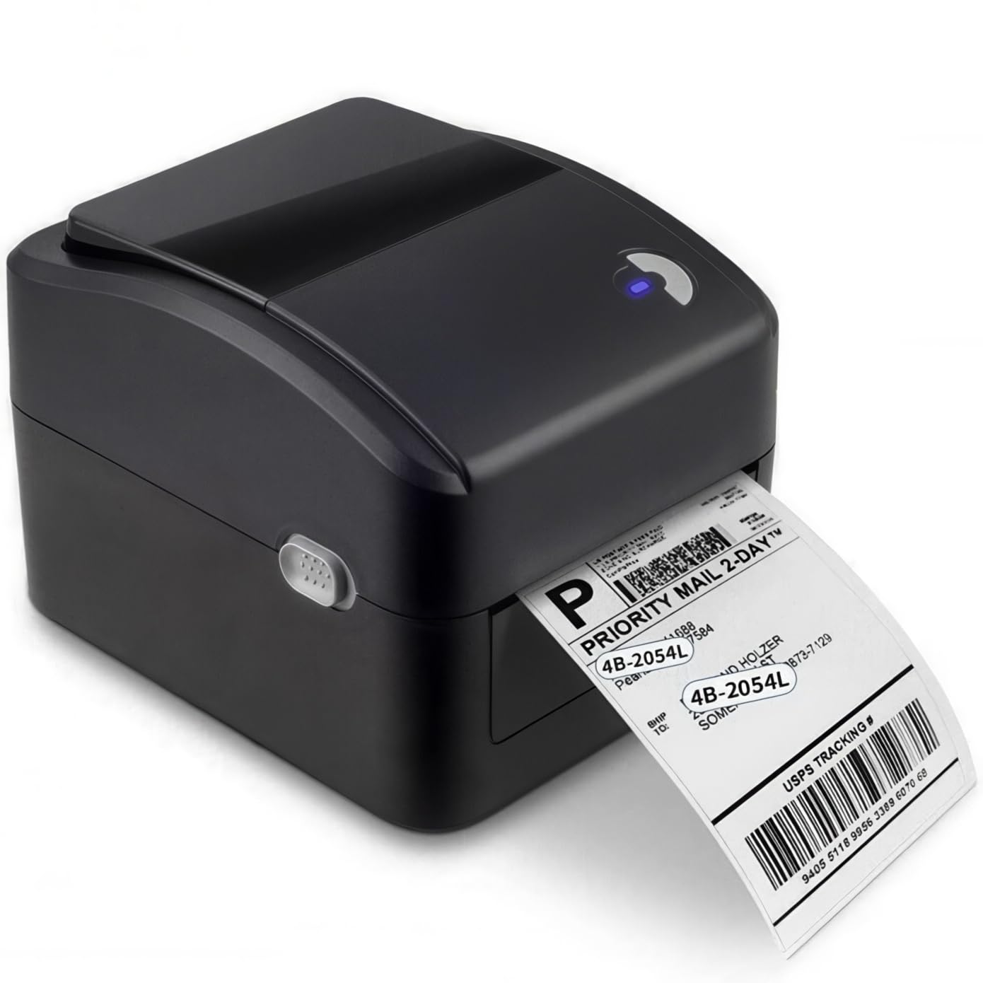Termiczna Drukarka Etykiet, Drukarka USB Bez Tuszu do Etykiet Wysyłkowych, Kodów Kreskowych i Naklejek, Szybki Druk 203 DPI