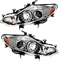 For Nissan Murano Headlights Lamps Set 2009 2010 2011 2012 2013 2014 Halogen Driver and Passenger Side