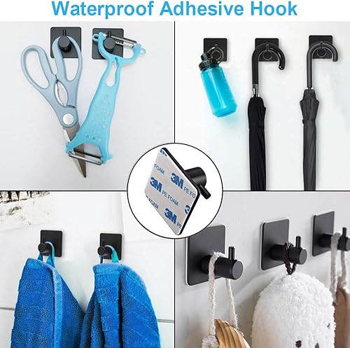 Miniatura 5 de TocTen SUS304 - Juego de accesorios de baño de 5 piezas de acero inoxidable grueso, juego de toallero con barra de toalla de mano de 16pulgadas,