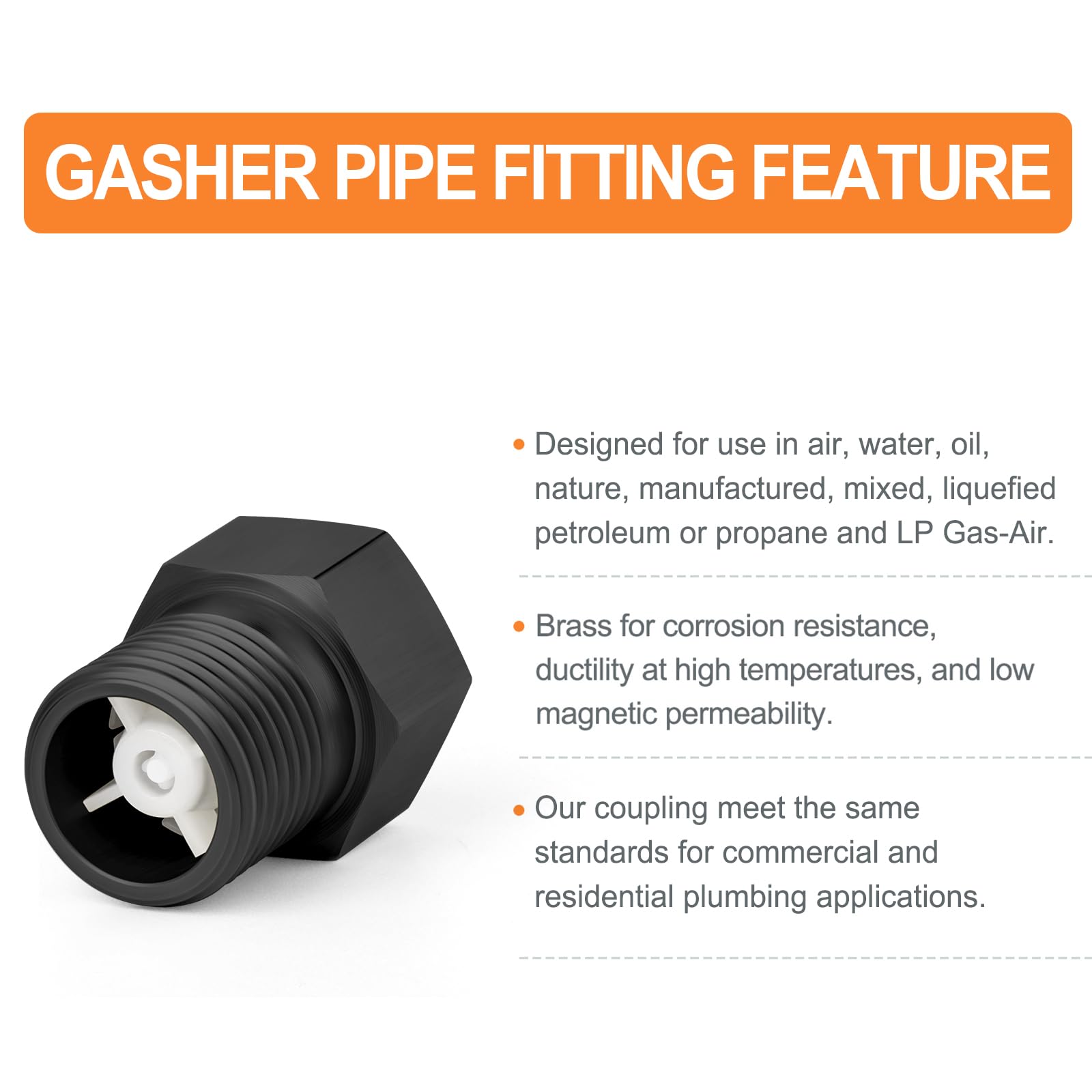 GASHER 2x Messing Rückschlagventil DN15 1/2 Zoll BSP IG – Für Sumpfpumpe, Luftkompressor, Wasser, Öl, Gas – Max. 1,6 MPa, -54 Bis 121°C