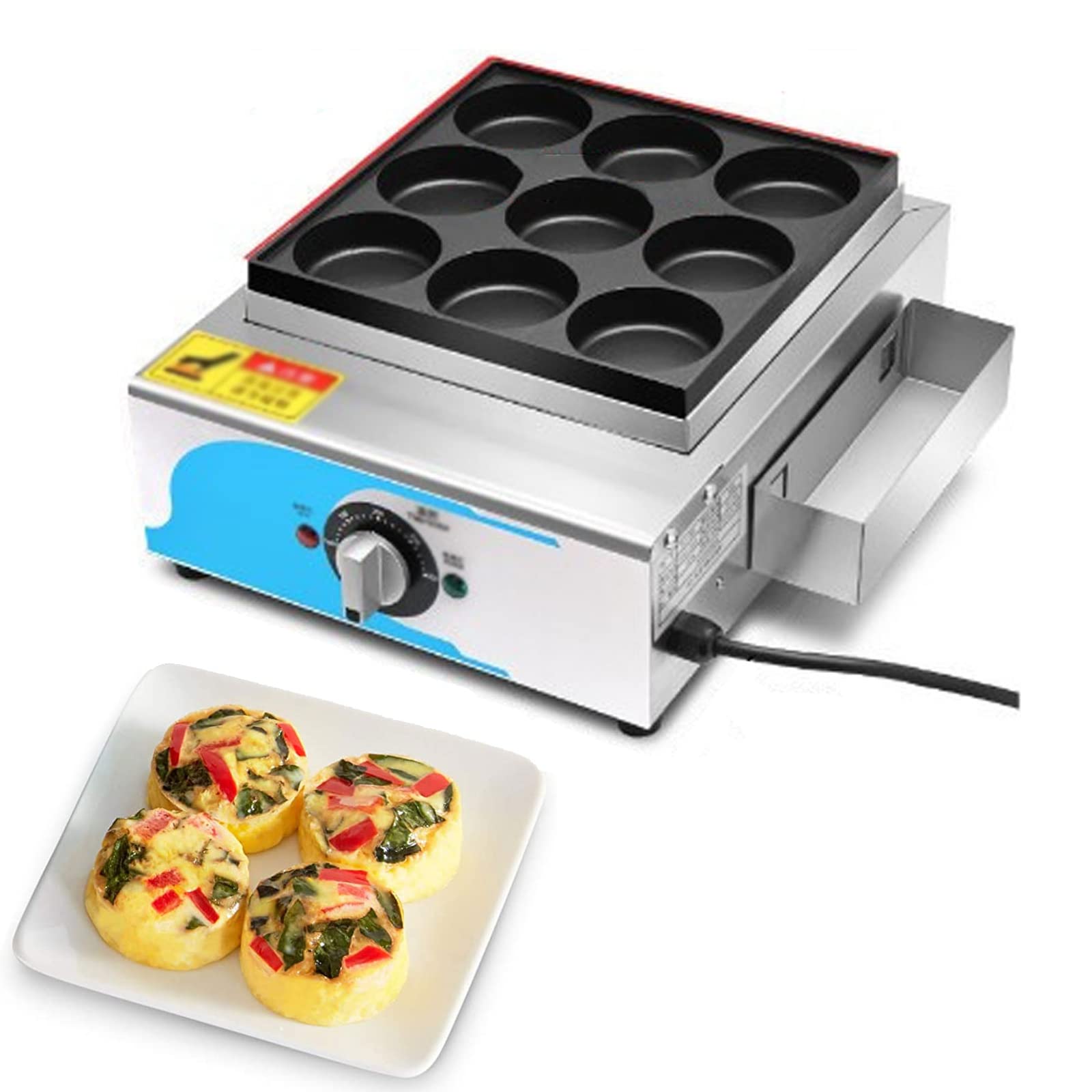 Egg Bite Maker, cuisinière à Omelette antiadhésive pour Les Petits déjeuners Moelleux, préparation de Repas Rapide et sain avec Un Design Facile et Propre pour Les Cuisines animées