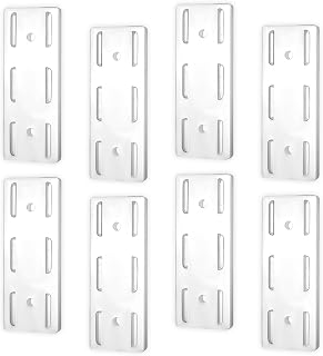 Adhesive Punch Free Socket Holder, 8Pcs Adhesive Power Stirp Holder Desktop Socket Fixer Wall Mounted for Kitchen Home Office and Cable Management - Space-Saving and Easy to Install