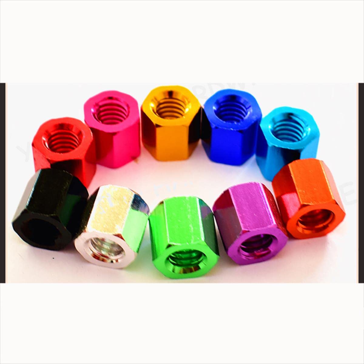 10 Pezzi Manicotti Filettati Rotondi M10 X 1,5 Filettatura Femmina 14 - Foto 5