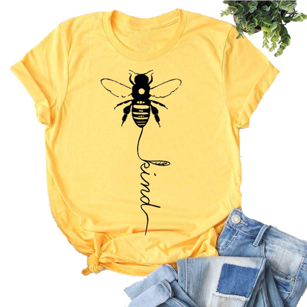 YourTopsWomen Bee Kind T-Shirt Graphic Shirt & Blouse