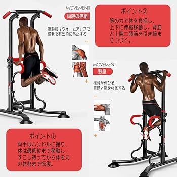 Amazon | 安定感ぶら下がり健康器 懸垂マシン 耐荷重250kg 懸垂