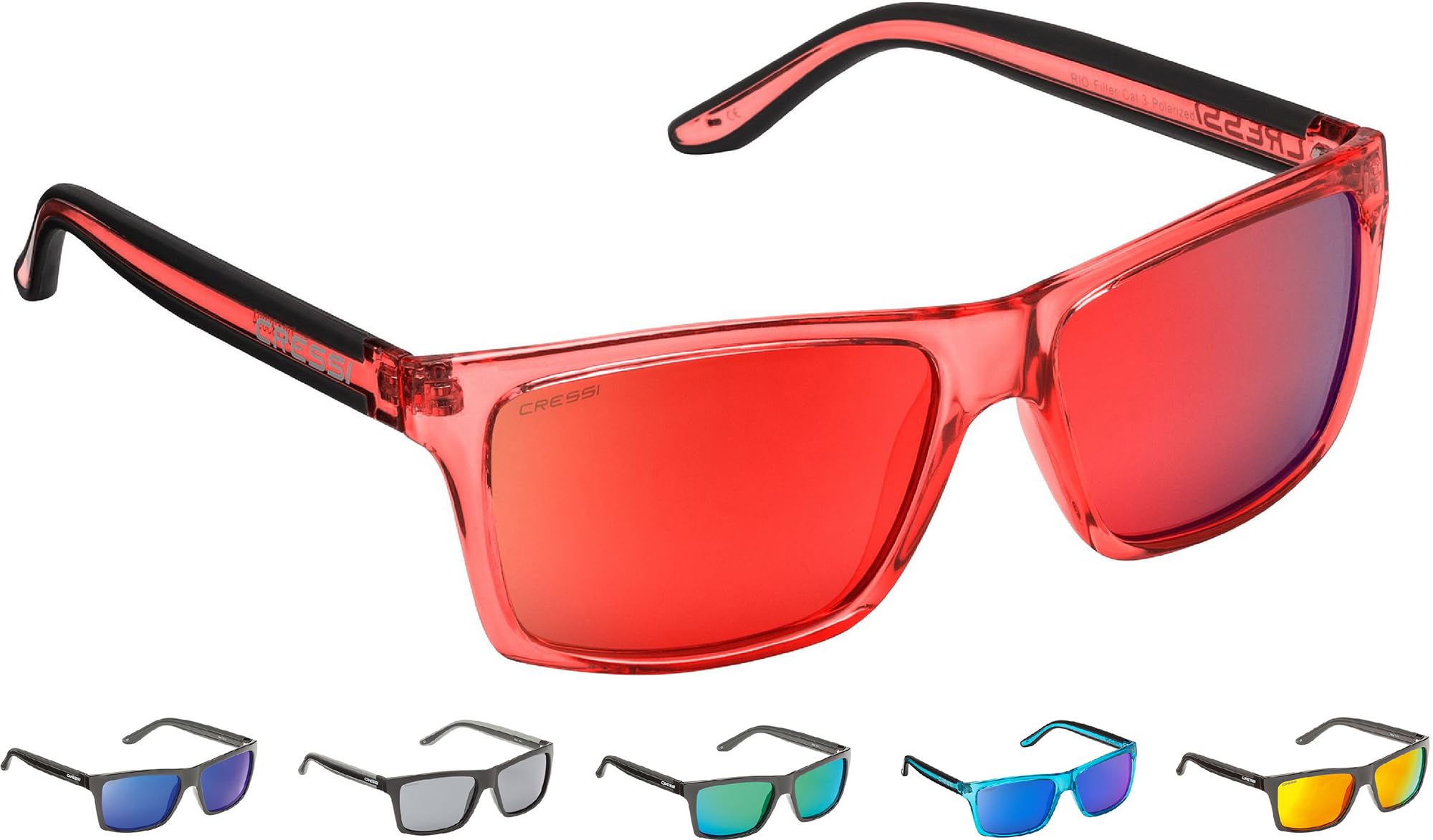 Cressi Rio Sunglasses Gafas de Sol Deportivo Polarizados, Unisex Adulto