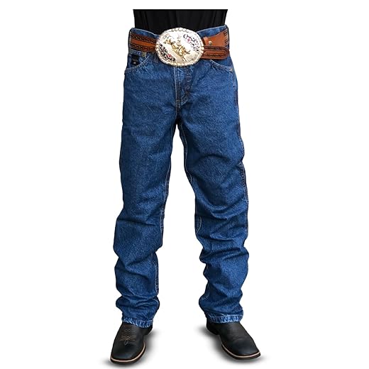 Calca Country Tradicional Jeans Masculina Barra Larga 100% Algodão Cavalgada Cowboy Texas Road