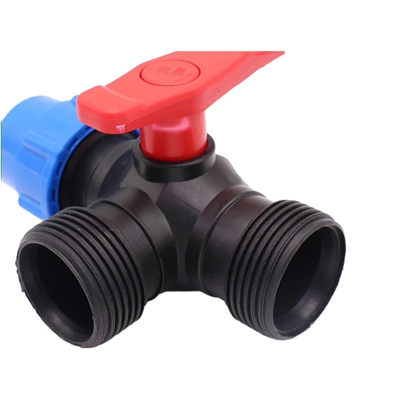 Desviador de grifo de tubería de polietileno de 20/25/32/40/50 mm, válvula de bola de 3 vías, accesorios de agua de riego de jardín (25 mm)