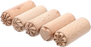 PRETYZOOM Elegante Holzstempel Zum Töpfern Und Herstellen Von 5-teiligem 2-cm-stempelset Für Tonkeramik
