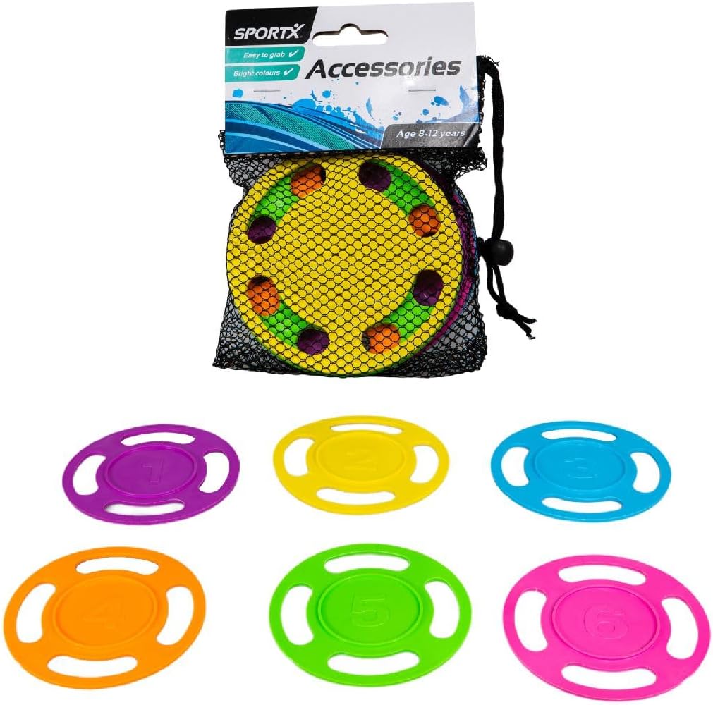 SportX Diving Toy Disc Set - 6 Pieces in Mesh Bag - Pool