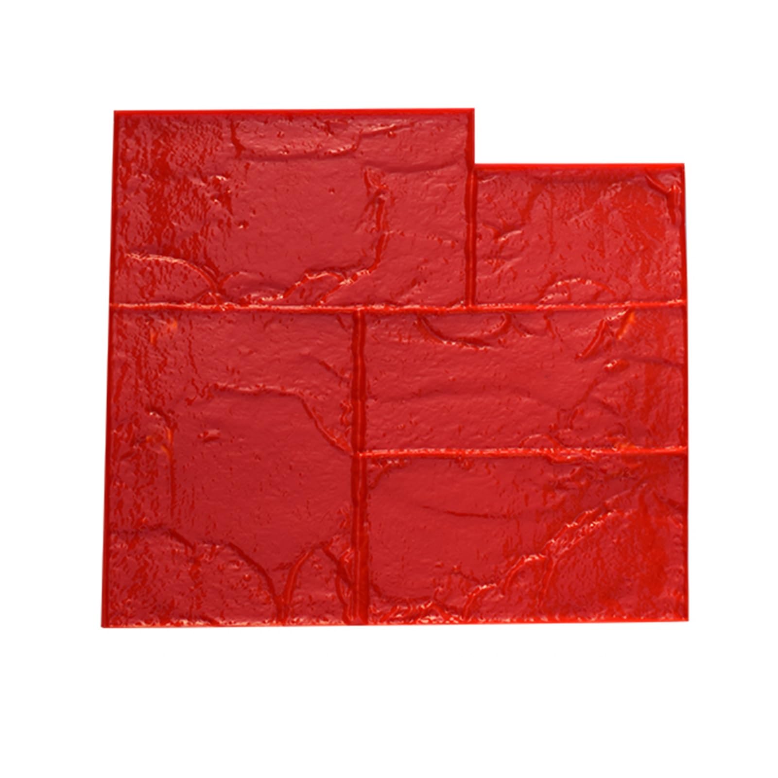 Esteras De Impresión Con Patrón De Ladrillo Para Sellos De Hormigón, Sellos De Piel Texturizada De Pizarra De Hormigón Con Asas, Juego De Moldes De Poliuretano Con Textura Cuadrada (Estilo 4)
