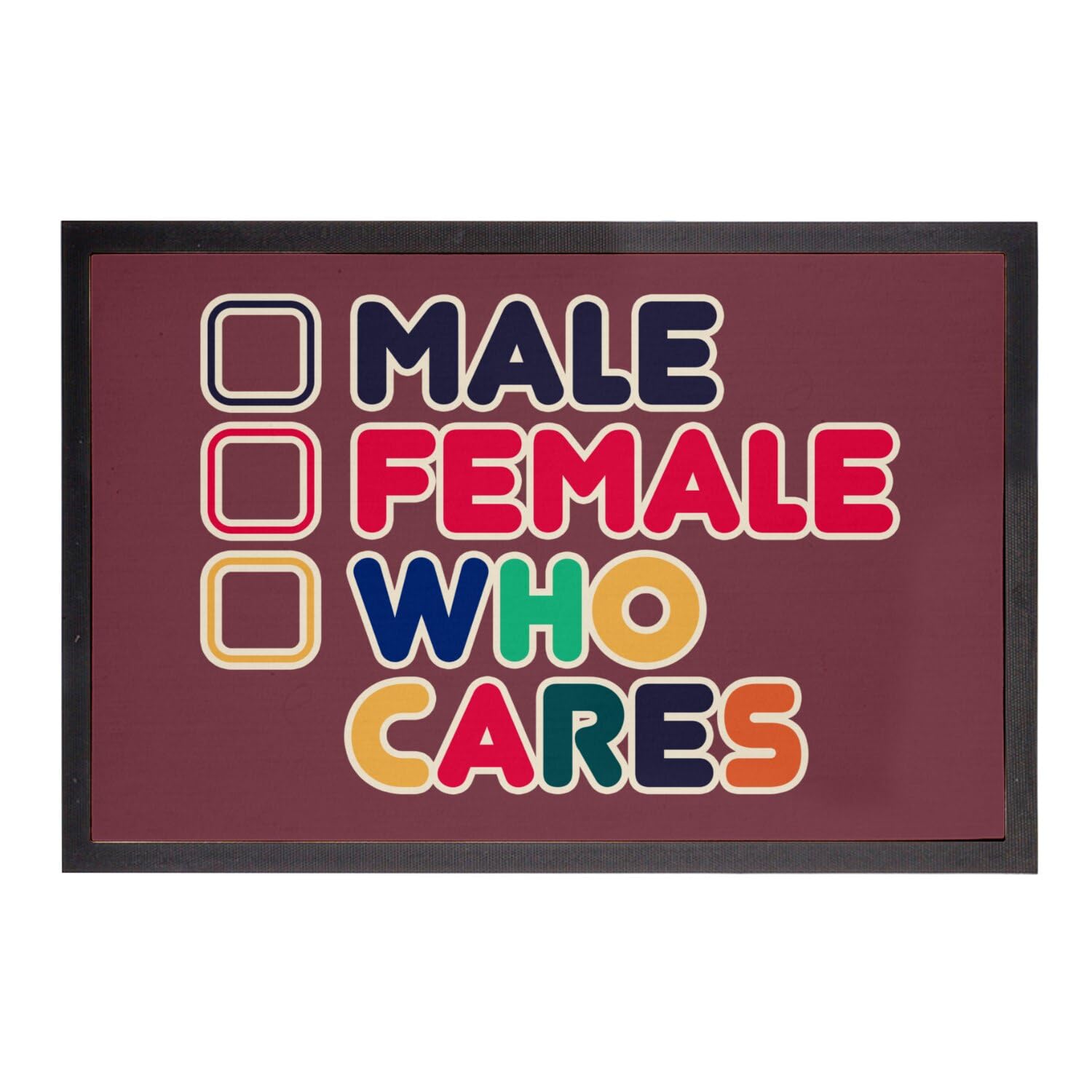 Paillasson LGBTQ+ Fabulous pour entrée inclusive et colorée