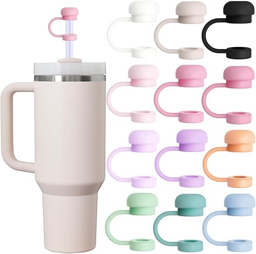 GLAMFIELDS Tapa de paja Flower Cloud para Stanley Cup