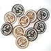 CLYAIYLC 10pcs 18mm/0.71inch Light Luxury Metal Hand Sewn Foot Buttons - Multiple Styles Available (Little Bee)