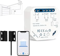 LoraTap Smart WiFi Garage Door Opener Controller, Wireless Remote Control Switch Timer Open/Close Monitor, Smart Life App Control, Voice Control, Works with Alexa and Google Home, No Hub Required
