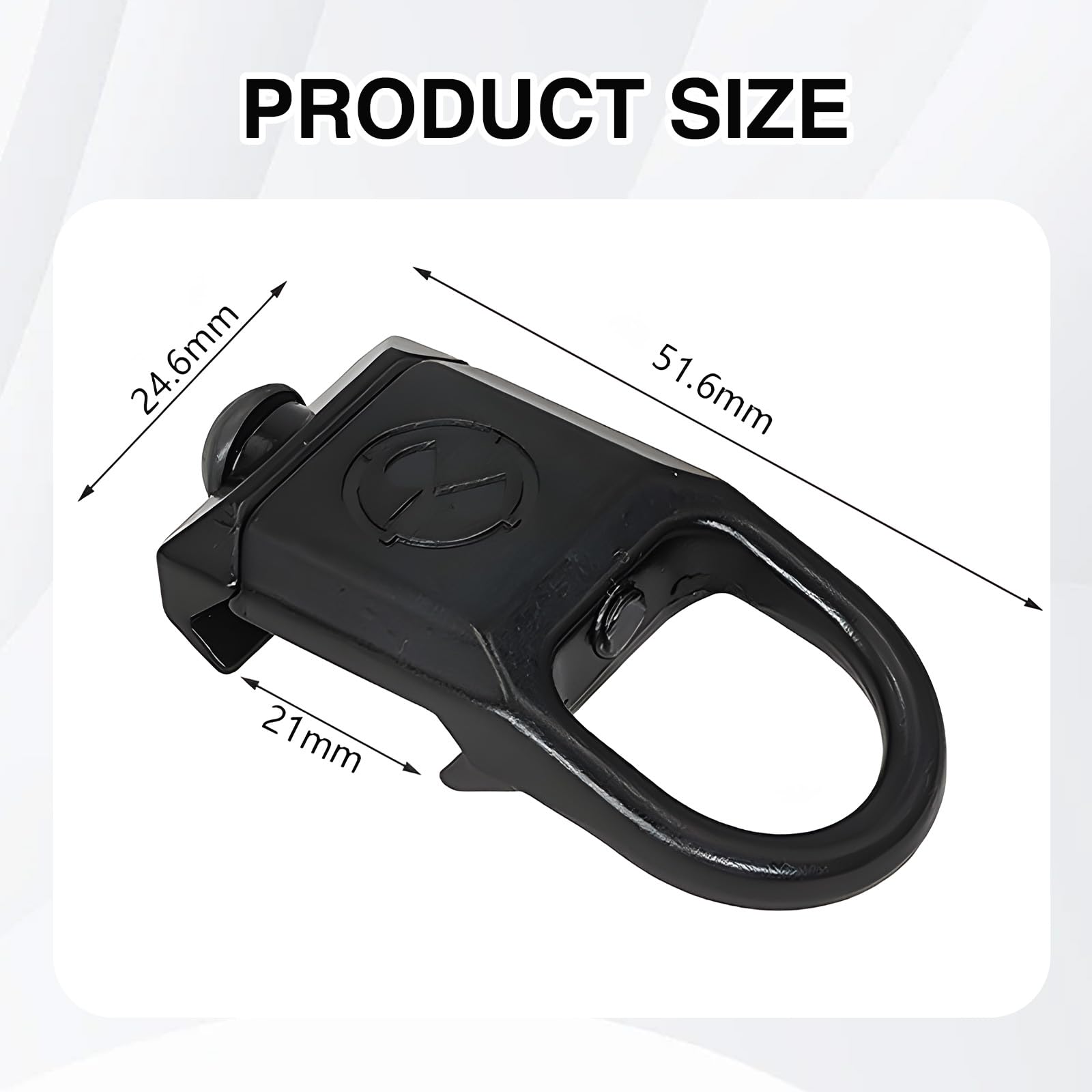 Picatinny Adaptateur de Sangle de Rail, Rail de Montage pour Sangle de 20 mm, Adaptateur de Boucle à Déverrouillage Rapide pour Sangle, pour Rail Adaptateur Sling à Montage Clip Fixation Boucle