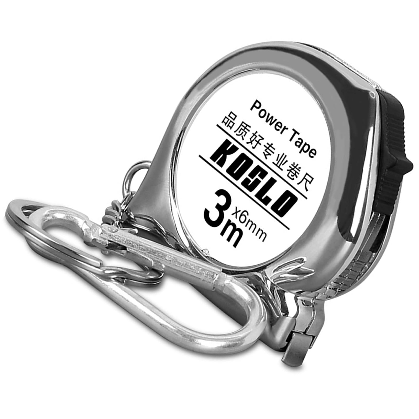 Jazuaiao Miniature Carbon Steel Tape Measure 3Meter with Clip ABS Shell Accurate Measurement Tool for Daily Tasks Home Camping Steel Measuring Tape